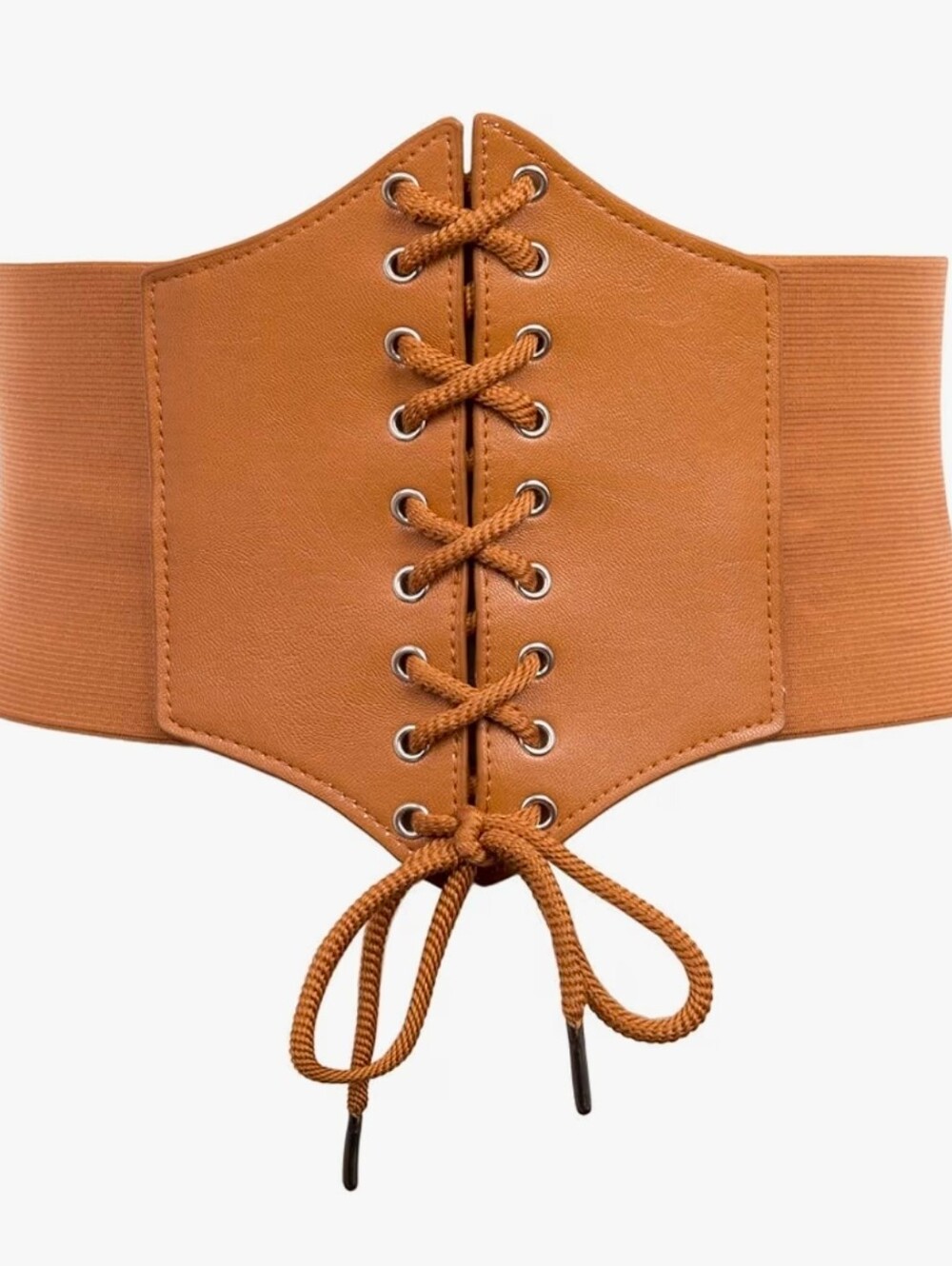 GRACE KARIN Womens Corset Belt Vintage Lace-up Cinch Elastic Waist Belt.